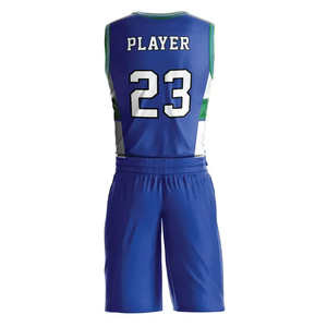 Ensemble de maillots de basket-ball réversibles personnalisés pour hommes Derniers modèles Vêtements de sport imprimés Meilleur uniforme d'entraînement avec logo en gros - Product Image 2