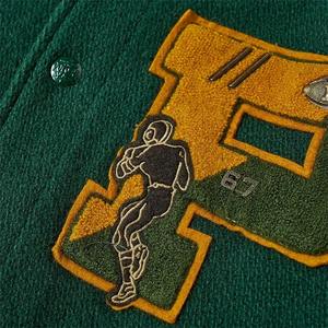 Vestes universitaires vintage pour hommes pour l'hiver avec logo personnalisé Vestes Letterman de baseball brodées en chenille de laine avec support vierge - Product Image 5