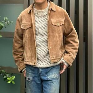 Veste de moto en cuir de vache premium pour homme, imperméable, de haute qualité, chaude pour l'hiver, tendance streetwear, durable, vintage, logo frontal - Product Image 4