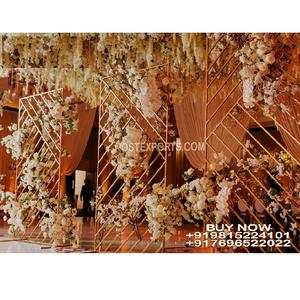 Soportes de metal únicos para recepción de bodas, recepción nocturna, decoración de Escenario nocturno, soporte de metal, soporte de metal decorativo para noche de bodas - Product Image 1