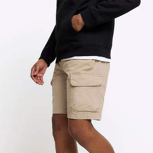 Shorts cargo décontractés pour hommes légers, au-dessus du genou, respirants, séchage rapide, tendance streetwear, couleurs personnalisées, durables, prix économique - Product Image 4