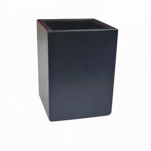 Black PU Leather Square <b>Pen</b> Stand and Stationery <b>Holder</b> High Quality Durable <b>for</b> Office and Home <b>Desk</b> - Product Image 4