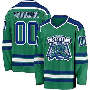 Camiseta de hockey sobre hielo personalizada para hombre, uniforme sublimado de manga larga de secado rápido, ropa deportiva OEM 2025, proveedor de fábrica - Product Image 1