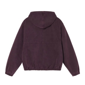 Hot <b>Sale</b> Men Denim Jacket Outdoor Casual 100% Cotton <b>Quilted</b> Lining Turn-down Collar Over Size Work Jacket <b>For</b> Men - Product Image 2