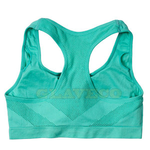 Sujetador Deportivo de Alta Sujeción y Transpirable para Mujer, Talla Grande, con Logotipo Frontal, para Entrenamiento Físico, Color Sólido - Product Image 2