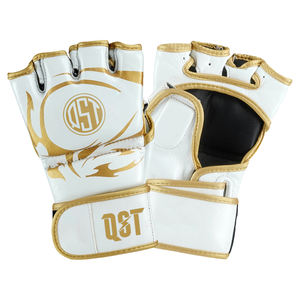 Gants de MMA et de Kick Boxing en cuir imperméables demi-doigts avec logo personnalisé Offre Spéciale Gants d'entraînement de poinçonnage imprimés pour adultes et jeunes - Product Image 4
