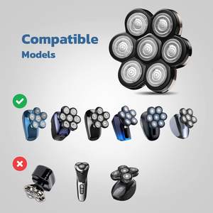 Têtes de rechange pour rasoir électrique 3 en 1, étanches IPX7, rasoir rotatif pour homme - Product Image 5