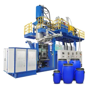 HDPE 150 litre mavi plastik davul ekstrüzyon şişirme kalıp 55 galon davul makinesi 160l davul