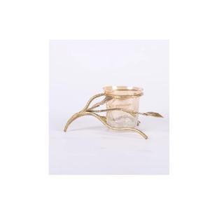 Bougeoir en métal indien Ramzan de luxe fait à la main or décoratif élégant pour Noël bougeoir en gros - Product Image 2