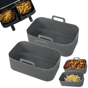 M 실리콘 재사용 가능 에어프라이어 라이너 내열성 직사각형 닌자 타워 및 러셀 홉스 호환 - Product Image 1