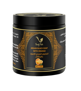 สบู่โมร็อกโกสีดำคุณภาพระดับพรีเมี่ยมติดฉลากตามธรรมชาติสีส้มสมดุลค่า pH มีประสิทธิภาพดีทอกซ์บำรุงผิว - Product Image 1