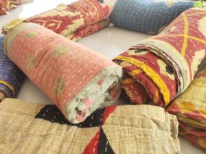 Boho โบราณแฮนด์เมด Kantha ผ้าห่มผ้าฝ้ายอินทรีย์วินเทจอินเดียผ้าส่าหรีผ้าห่มโยนผ้าคลุมเตียงคู่สำหรับโรงแรมบ้าน - Product Image 4