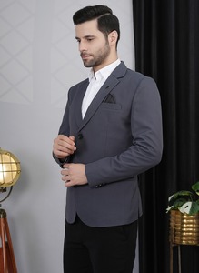 Blazer Gris para Hombre al por Mayor para Oficina, Bodas y Fiestas, Proveedor Mayorista de Fábrica de la India - Product Image 4