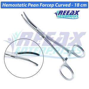 Logo personnalisé REEAX Enterprises' Bonne vente de pinces chirurgicales en acier incurvé faites à la main, la base des instruments chirurgicaux - Product Image 2