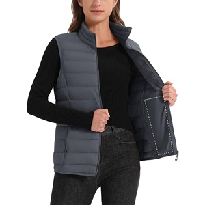 <b>Women</b> High Quality Cotton New Puffer <b>Vest</b> Lightweight Water Resistant and Warm Quilted <b>Vest</b> for Fall Winter - Product Image 4