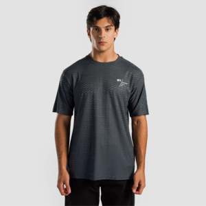 เสื้อยืดออกกำลังกายสีเทา 21 Rapid Solid Pattern Pu น้ำหนัก 300 กรัม ผ้าถักพร้อมลายพิมพ์แบบ Sublimation Transfer สำหรับออกกำลังกาย - Product Image 1