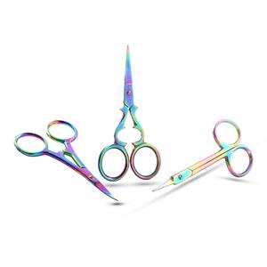 Classic Stork Small Curved Stainless Steel Embroidery <b>Scissors</b> Beauty Makeup Tool for Multi Color Stainless Steel - Product Image 5