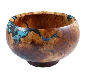 Servir à salade Serveur de table pour fruits secs et maïs soufflé Bol en bois de finition en noyer Design standard Bol de service pour fruits alimentaires - Product Image 1