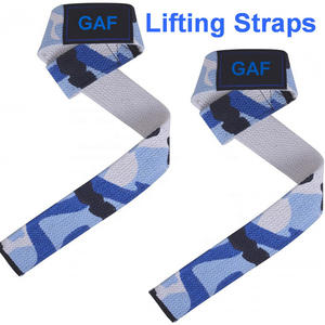 GAF Cotton Weight <b>Lifting</b> Wrist <b>Straps</b> With Neoprene Padding <b>For</b> Body Building Powerlifting Gym Squats Deadlifts Wrist Wrap - Product Image 5