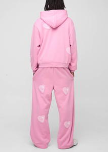 ชุดออกกำลังกายแบบมีฮู้ด 2 ชิ้น สีสันแบบต่อผ้าได้ตามต้องการ ไซส์ XL กันเหงื่อ ใส่สบาย อุ่นสบาย ตกแต่งด้วยลายปัก 3 มิติ - Product Image 3