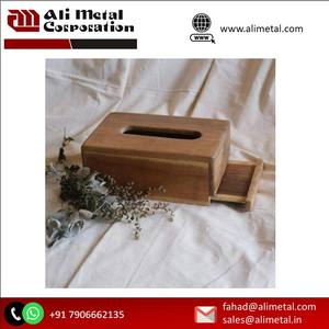 Luxury Space Tableware Wooden <b>Napkin</b> Holder Top Quality Wood luxury Table Top Tissue <b>Paper</b> holder for Dining Table - Product Image 6