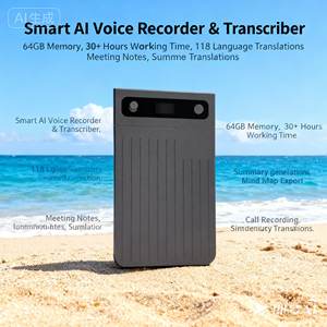 Registratore Vocale AI di Precisione da 32GB e 64GB, Qualità Studio, Cattura Vocale Intelligente e Chiara, Strumento per Creatori, Interviste e Produzioni - Product Image 6