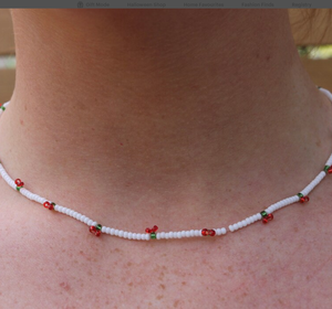 Trendy Handmade Jewellery - Layering <b>Necklace</b> - Minimalist - Gifts for Her Fringe Beaded Bandana - Product Image 2