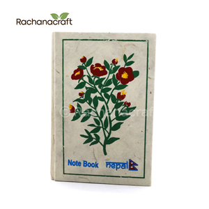 Cuaderno de bolsillo de papel Lokta hecho a mano, respetuoso con el medio ambiente, tamaño de agenda telefónica inspirado en la naturaleza de Nepal - Product Image 3