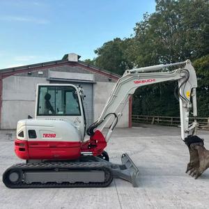 Excavadora Mini Usada Original Takeuchi TB260 de 6 Toneladas, Oruga, Duradera, con Motor Hidráulico Yunnei de 35kw de Potencia y Bajo Ruido, Venta al por Mayor desde Japón - Product Image 3