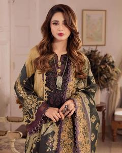 ชุดปาร์ตี้สไตล์บอลลีวูดซาลวาร์ Kameez จากปากีสถานอินเดียชุดเดรสลูกไม้ตกแต่งสำหรับงานปาร์ตี้ - Product Image 4