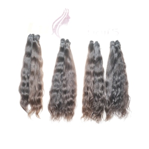 ผมต่อแบบลอนสำหรับต่อผมตรงและลึก/หลวมมัดผมจากผมชาวอินเดียแท้อินเดีย - Product Image 3