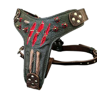 Conjunto de Arnés de Lujo para Perro, Tallas S/M/L, Nailon y Cuero, Arnés, Collar y Correa Ecológicos y Duraderos, Proveedor Mayorista