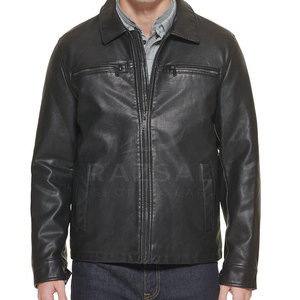 แจ็กเก็ตหนังวัวสำหรับผู้ชายวินเทจสำหรับฤดูหนาว - Product Image 1