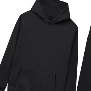 Conjunto Deportivo Informal de Invierno para Hombre y Mujer, Sudadera con Capucha Negra y Pantalones Jogger, Venta al Por Mayor de Fábrica, Logotipo Personalizado OEM - Product Image 6