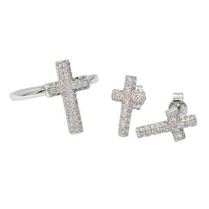 Custom Made Hot Selling High Quality 925 Sterling <b>Silver</b> Rhodium Plated Classic <b>Crown</b> Stud Earrings Zircon for Women's - Product Image 5