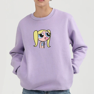 Sweat-shirt col rond unisexe en molleton épais français, personnalisé OEM, style streetwear, 100 % coton respirant, motif cœur, collection automne - Product Image 1