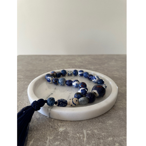 พวงมาลัยลูกปัดทำจากไม้แบบพรีเมี่ยมของตกแต่งโต๊ะที่หรูหราหรูหราพวงมาลัยเรซิ่นสไตล์ใหม่สำหรับห้องนั่งเล่นและของขวัญ - Product Image 1