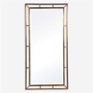 Espejo de pared moderno con marco de hierro macizo rectangular para hotel, apartamento, sala de estar, dormitorio, pasillo, decoración de pared, espejo de tocador - Product Image 1