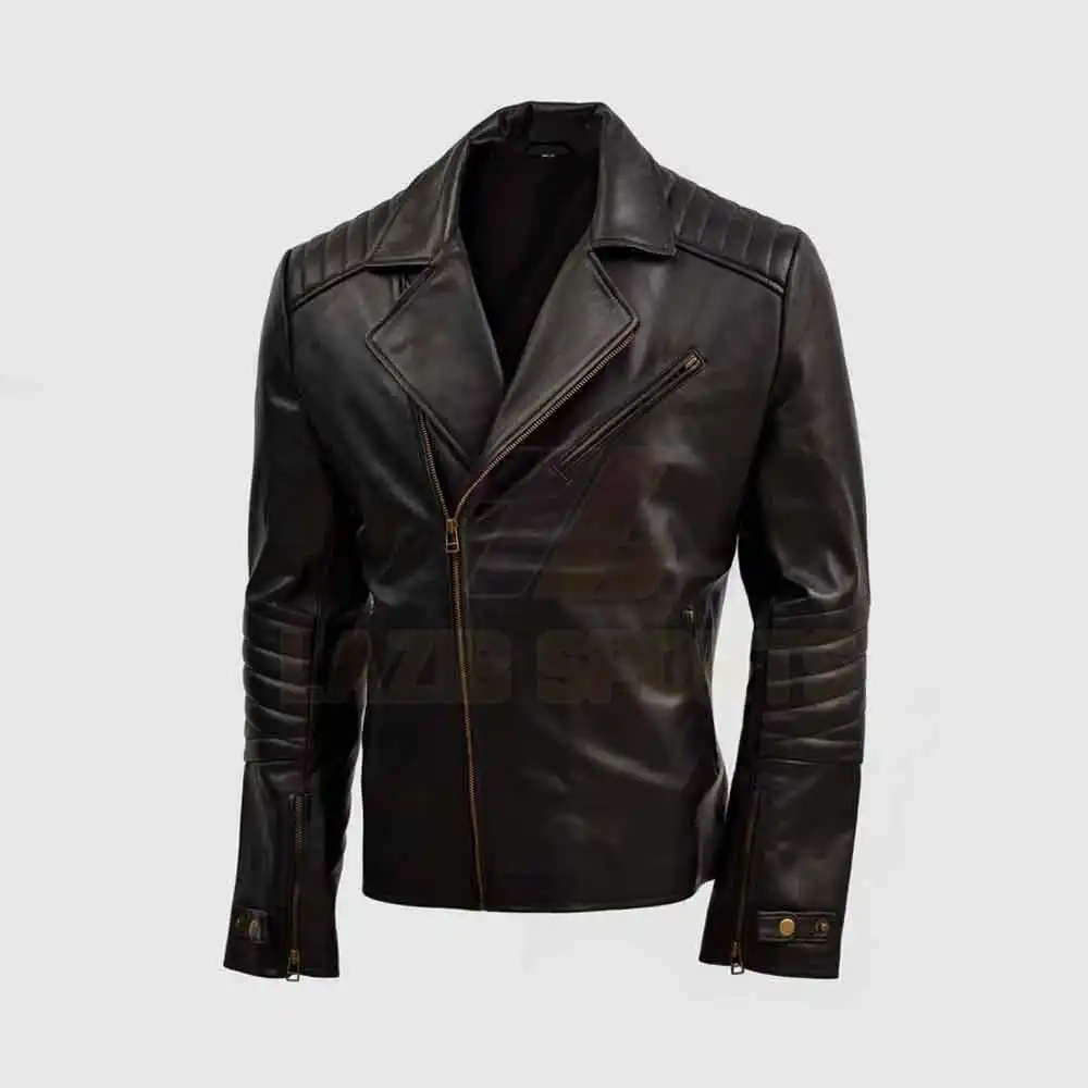 Wholesale Customized Top Quality Long Sleeves Men's Fashion Wear Clothing Genuine Leather Jacket