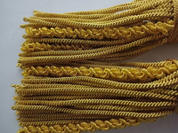Haute qualité 2025 nouveau Design or argent lingots glands 12CM uniforme église vêtements décoration gland pour le Pakistan