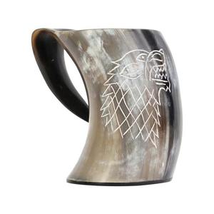 Corne à boire viking en os, design vintage antique, grande capacité, disponible au prix de gros - Product Image 2