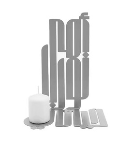 Bougeoir en métal décoratif moderne pièce maîtresse artistique pour bureau à domicile Table salon chambre Ambiance - Product Image 5