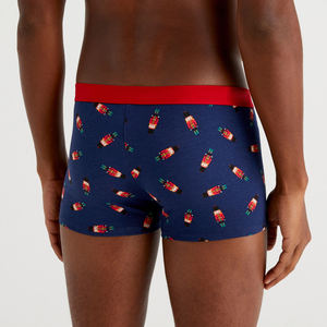 Calzoncillos bóxer para hombre con logotipo personalizado, servicio OEM, últimos estilos, nueva moda, precio ajustable, pantalones cortos de tela transpirable con patrón de impresión - Product Image 4