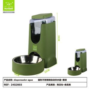 Comedero Redondo de Acero Inoxidable para Mascotas con Dispensador Automático de Agua, para Perros y Gatos, Fabricado por el Fabricante, Venta al Por Mayor - Product Image 2