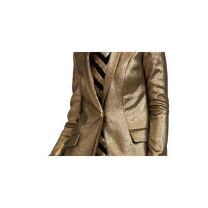 Blazer da donna INC International Concepts color oro metallizzato, monopetto, in maglia, a tinta unita, taglia M - Product Image 3