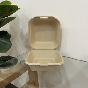 ภาชนะแบบมีบานพับ6 "x 6" สำหรับบรรจุอาหารแบบใช้แล้วทิ้งจากโรงงานประเทศไทย