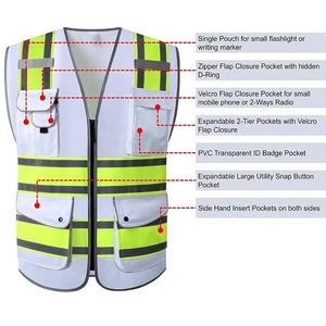 Venta caliente de alta calidad de nailon/poliéster ropa de trabajo chaleco de seguridad transpirable logotipo personalizado OEM ODM para hombres y mujeres - Product Image 1