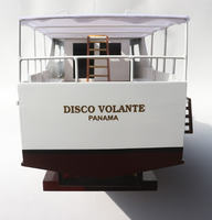 VOLANTE disko kualitas tinggi yang dilukis dengan tangan Model kapal bahari kayu dibuat di Vietnam untuk kerajinan kayu kotak kayu & tanda dinding