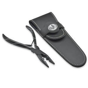 Sharpinst Surgical-Grade Stainless Steel Black Hair Extension <b>Tools</b> Kit 2 Hole <b>Multi</b> Function <b>Pliers</b> 17 CM - Product Image 4