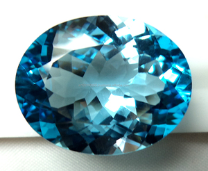 Topacio azul suizo natural 100%, tamaño de 5x3mm, forma personalizada, fabricación de joyas preciosas, piedras preciosas sueltas a los precios más baratos, venta al por mayor - Product Image 2